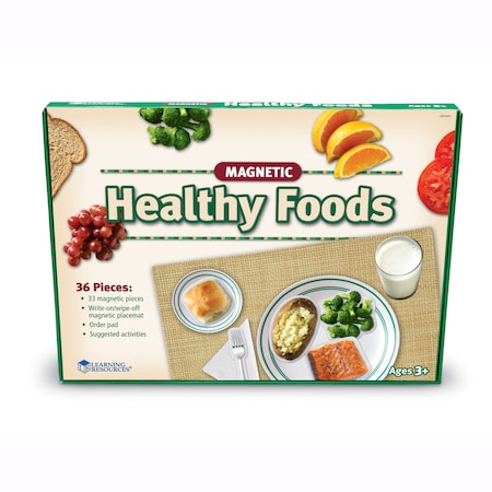 Learning Resources Pretend And Play Magnetic Healthy Foods Set 0497